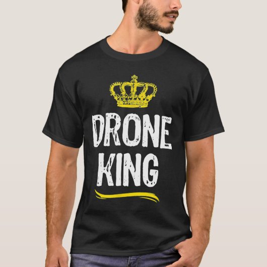 Pilotprogramm für Drohne King Men Cool T-Shirt (Vorderseite)