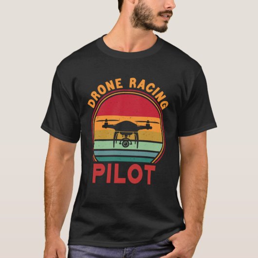 Pilotprogramm für Drohnenlenkung FPV-Quadcopter-Dr T-Shirt (Vorderseite)