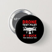 Pilotprogramm für Drohnenprüfungen Button (Vorne & Hinten)