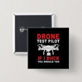 Pilotprogramm für Drohnenprüfungen Button (Vorne & Hinten)