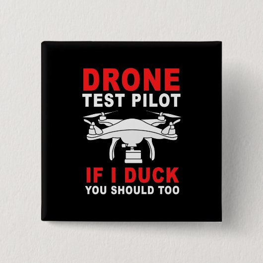 Pilotprogramm für Drohnenprüfungen Button (Vorderseite)