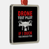Pilotprogramm für Drohnenprüfungen Ornament Aus Metall (Rechts)