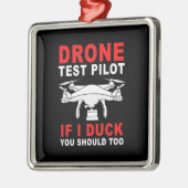 Pilotprogramm für Drohnenprüfungen Ornament Aus Metall (Links)
