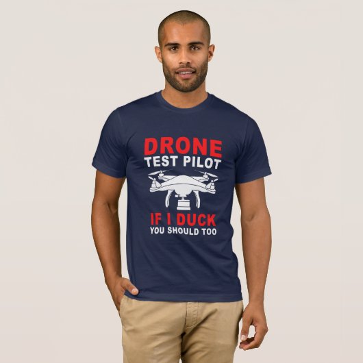 Pilotprogramm für Drohnenprüfungen T-Shirt (Vorne ganz)