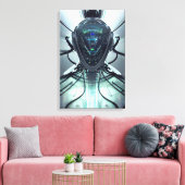 Pilotprogramm für Droid-Fighter-Kämpfer im virtuel Leinwanddruck (Insitu (Wohnzimmer))