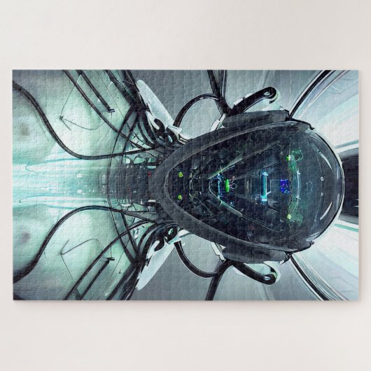 Pilotprogramm für Droid-Fighter-Kämpfer im virtuel Puzzle (Horizontal)