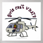 Pilotprogramm für Dunkelhubschrauber Poster (Vorne)