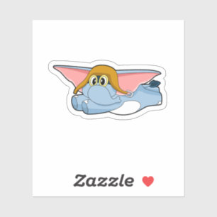 Pilotprogramm für Elefanten Aufkleber