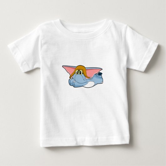 Pilotprogramm für Elefanten Baby T-shirt (Vorderseite)