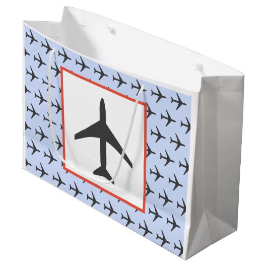 Pilotprogramm für Flugzeug-Luftfahrzeuge Große Geschenktüte (Vorderseite Schrägansicht)