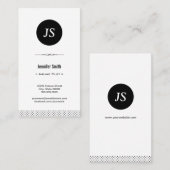 Pilotprogramm für Flugzeuge - Schwarz-weiß sauber Visitenkarte (Vorne/Hinten)