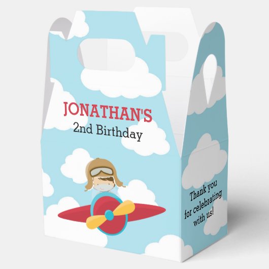 Pilotprogramm für Flugzeugfavoriten (blau und rot) Geschenkschachtel (Geöffnet)