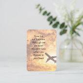 Pilotprogramm für Foto-Sake-Flugzeuge Visitenkarte (Stehend Vorderseite)