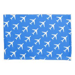 Pilotprogramm für Funky White Flugzeug Blue Backgr Kissenbezug