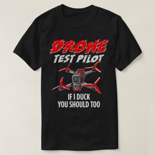 Pilotprogramm für Funny Drone T-Shirt (Design vorne)