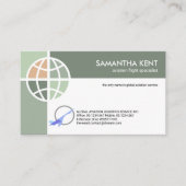 Pilotprogramm für globale Verbindungen im Luftverk Visitenkarte (Vorderseite)