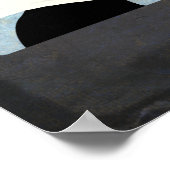 Pilotprogramm für gute Hunde - Schwarzer Hund flie Poster (Ecke)