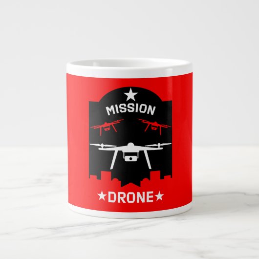 Pilotprogramm für Hobby Drone Jumbo-Tasse (Vorderseite)