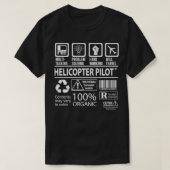 Pilotprogramm für Hubschrauber MultiTasking - zert T-Shirt (Design vorne)