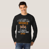 Pilotprogramm für intelligente Menschen mit Drohne T-Shirt (Vorne ganz)