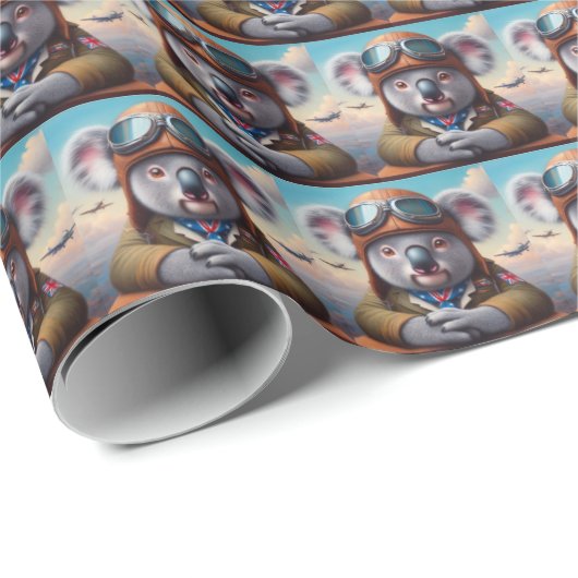 Pilotprogramm für Koala Geschenkpapier (Rolleneckpunkt)