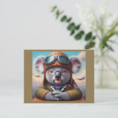 Pilotprogramm für Koala Postkarte (Stehend Vorderseite)