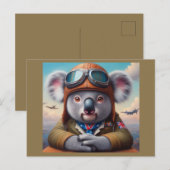 Pilotprogramm für Koala Postkarte (Vorne/Hinten)