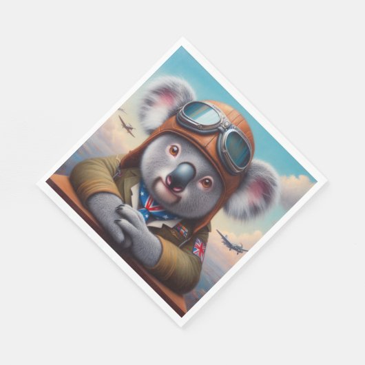 Pilotprogramm für Koala Serviette (Ecke)