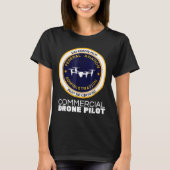 Pilotprogramm für Kommerzielle Drohne T-Shirt (Vorderseite)