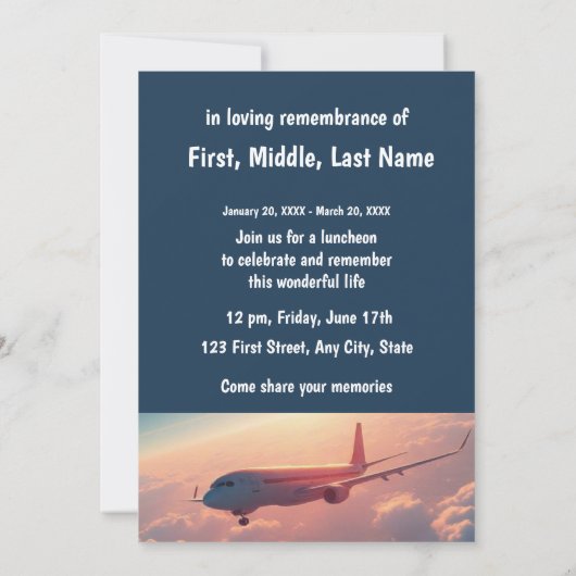 Pilotprogramm für Kommerzielle Luftfahrzeuge für d Einladung (Rückseite)