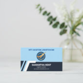 Pilotprogramm für kreative Flughafenleitungslogist Visitenkarte (Stehend Vorderseite)