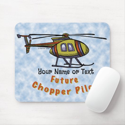Pilotprogramm für künftige Hubschrauber Mousepad (Mit Mouse)