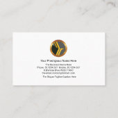 Pilotprogramm für Leuchtfeuerwehrjet-Flugzeuge Visitenkarte (Rückseite)