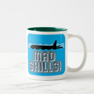 Pilotprogramm für männliche Qualifikationen Zweifarbige Tasse