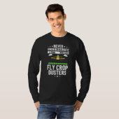 Pilotprogramm für Mens Crop Dusting Flugzeug Rc Dr T-Shirt (Vorne ganz)