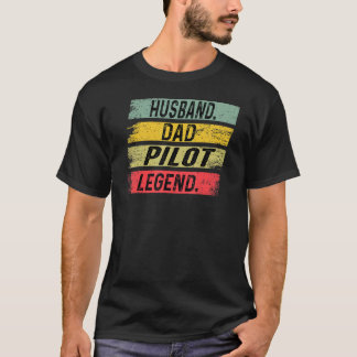 Pilotprogramm für Mens Huband Vater - Legende Vate T-Shirt