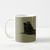 Pilotprogramm für militärische Kampfjets-Phonetic- Kaffeetasse (Links)