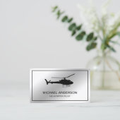 Pilotprogramm für moderne Hubschrauber aus Metall Visitenkarte (Stehend Vorderseite)