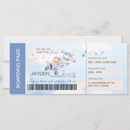 Pilotprogramm für niedliche Pastellblauer Braunbär (Vorderseite)