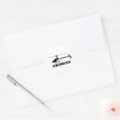 Pilotprogramm für RC-Hubschrauber Runder Aufkleber (Umschlag)