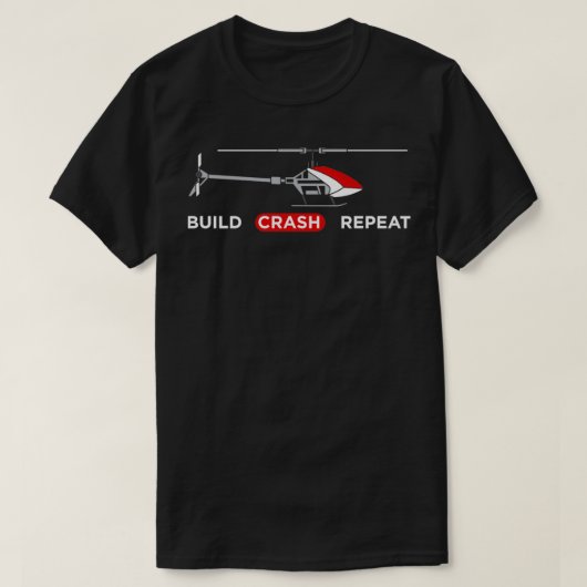 Pilotprogramm für RC-Hubschrauber T-Shirt (Design vorne)