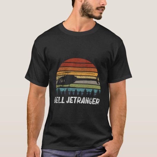Pilotprogramm für Retro-Hubschrauber - Heli Bell J T-Shirt (Vorderseite)
