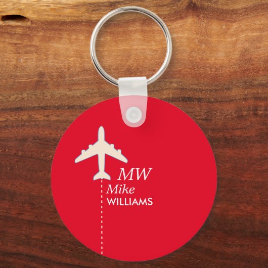 Pilotprogramm für Rote Luftfahrt Schlüsselanhänger (Rückseite)