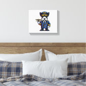 Pilotprogramm für schottische Terrier Leinwanddruck (Insitu (Schlafzimmer))