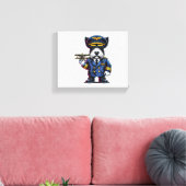 Pilotprogramm für schottische Terrier Leinwanddruck (Insitu (Wohnzimmer))