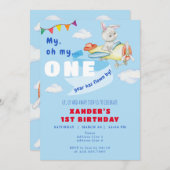 Pilotprogramm für sonniges Flugzeug 1 Jahr Flownte Einladung (Vorne/Hinten)