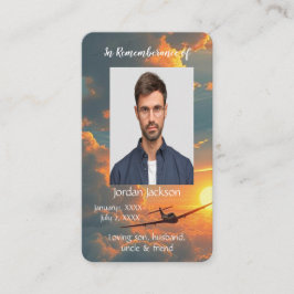 Pilotprogramm für Speicherkarten-Flugzeuge Visitenkarte