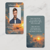 Pilotprogramm für Speicherkarten-Flugzeuge Visitenkarte (Vorne/Hinten)