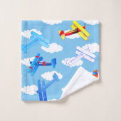Pilotprogramm für Vintage Luftfahrzeuge Badhandtuch Set (Waschlappen)