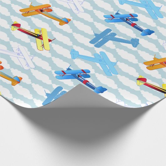 Pilotprogramm für Vintage Luftfahrzeuge Geschenkpapier (Ecke)